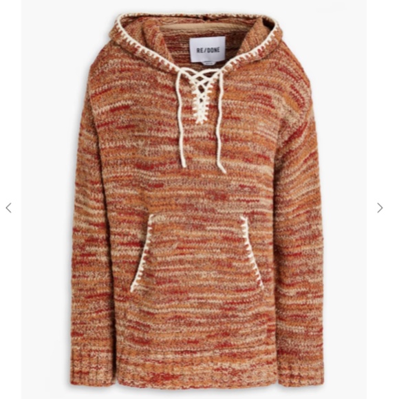 RE/DONE 90s Baja Space-Dye Knitted Hoodie - Picture 1 of 5